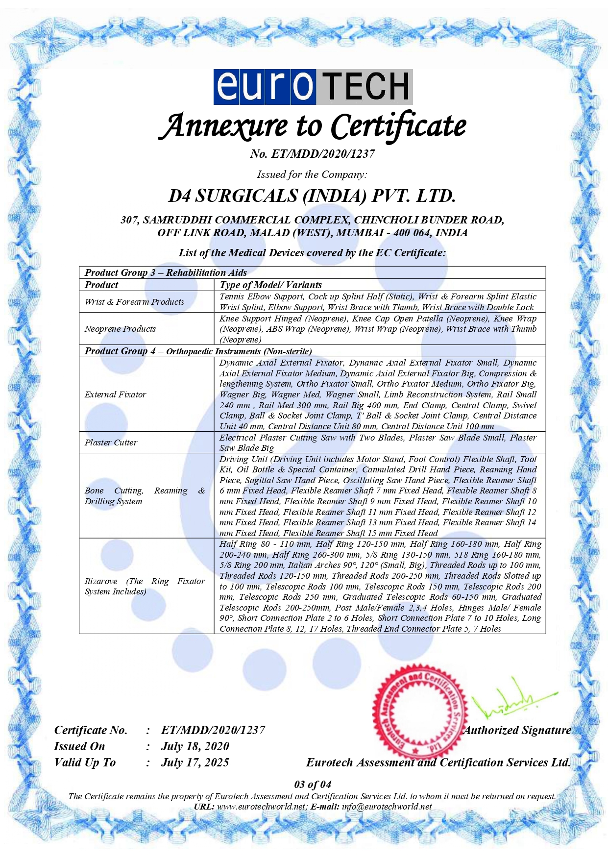 Annexure to certificate 2020-1237 - product grp-3.jpg